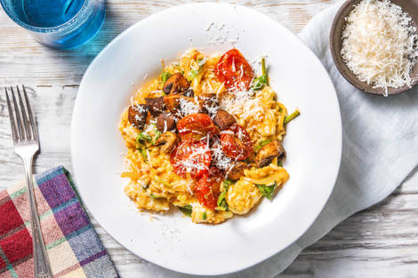 Cremiges Risotto mit Champignons