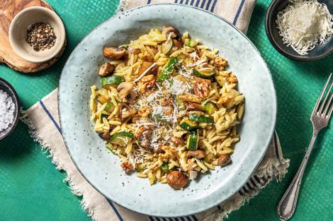 Risotto d’orzo aux champignons