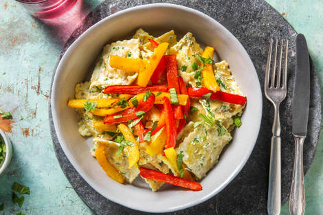 Hello Agnolotti! Basilikum-Pasta Taschen