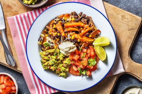 Assiette végétarienne à la mexicaine