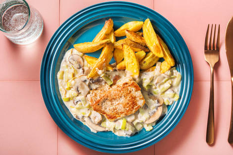 Minuten-Schweinesteak mit Kartoffeln