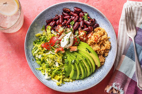 Burrito-Bowl! Tomaten-Quinoa