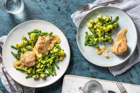 Schweinemedaillons in Sahnesoße