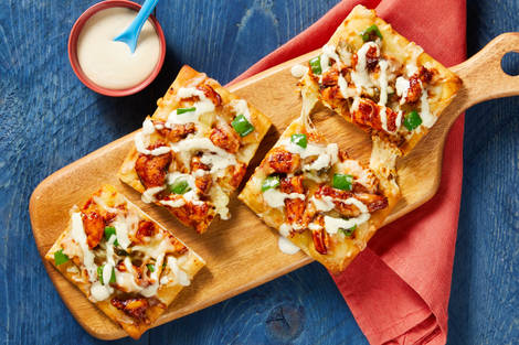 BBQ Ranch Chicken Flatbreads