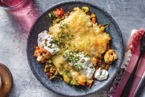 Moroccan Lentil & Cauliflower Pie