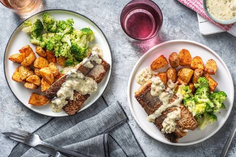 Seehecht in Honig-Senf-Sauce