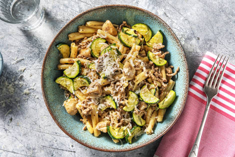 Ragù bianco à la crème et casarecce