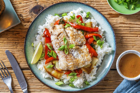 Zartes Kokos-Fischfilet