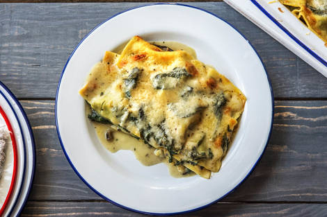 Lasagne fondante de légumes et sauce crémeuse maison