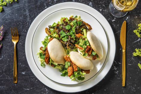 Bao bun met sticky varkenshaas