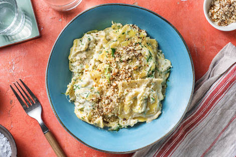 Maxi-Ravioli mit Steinpilzfüllung