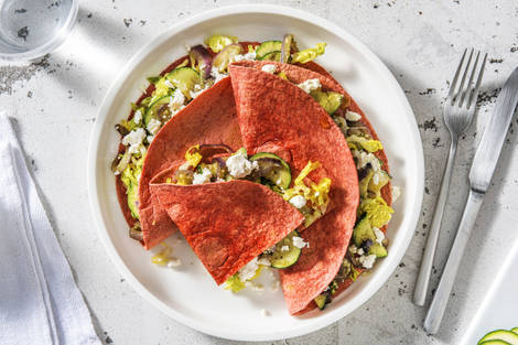 Bietenwraps met geitenkaas