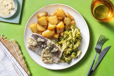 Seehecht in Honig-Senf-Sauce