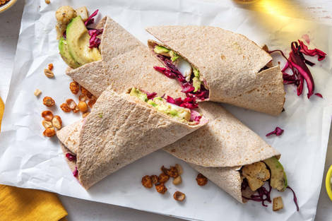 Bruine tortilla's met pittige bloemkool