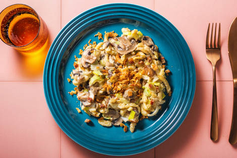 Blitzschnelle Käsespätzlepfanne mit Bacon