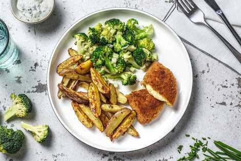 Vegetarische soufflé met Roseval aardappelen