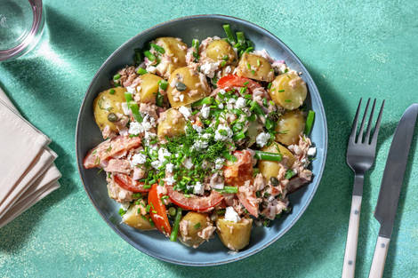 Salade de grenailles au thon et aux câpres