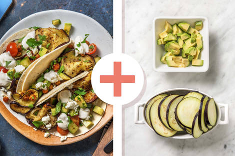 Tortilla's met gebakken kikkererwten en feta