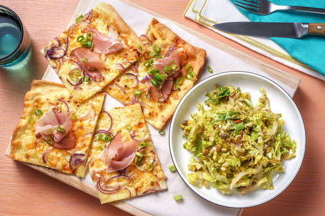 Flammkuchen mit Prosciutto