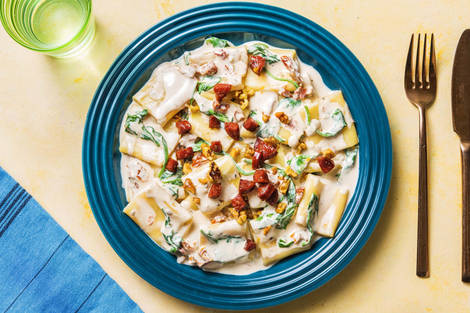 Paccheri-Pasta mit Mascarpone und Chorizo