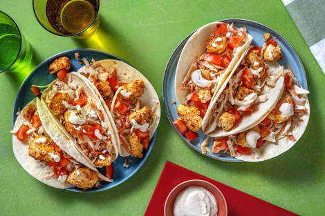 Mini-tortillas au poulet croquant et chutney de mangue