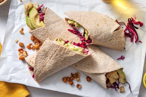 Bruine tortilla's met pittige bloemkool