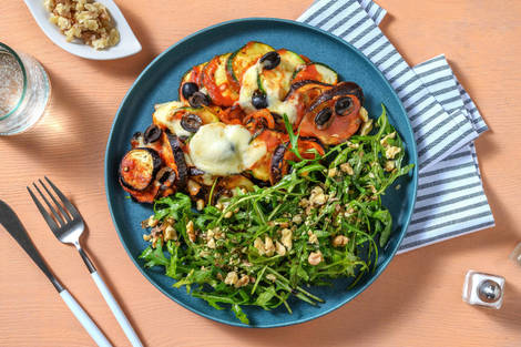 Ratatouille-Auflauf mit Mozzarellahaube