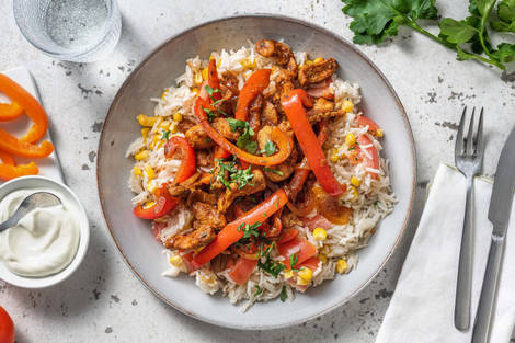 Gyrosschotel met varkenshaasreepjes