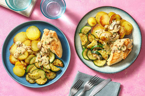 Kipfilet in mosterd-roomsaus