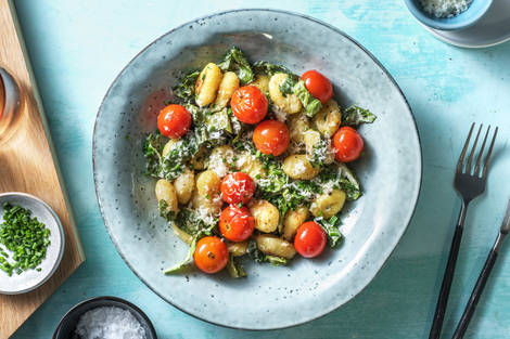 Caesar Salad mit gebratenen Gnocchi