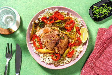 Schweinefilet in Teriyakisoße