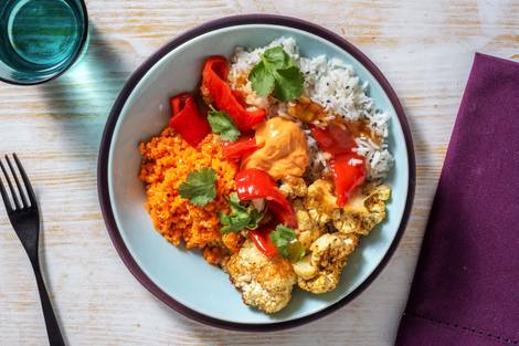 Vegane Asia-Bowl mit Röst-Blumenkohl