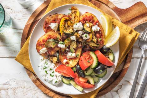 Würzige Ofenkartoffel mit Hirtenkäse-Topping