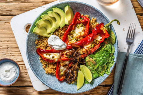 Gratinierte Spitzpaprika mit Hirtenkäse