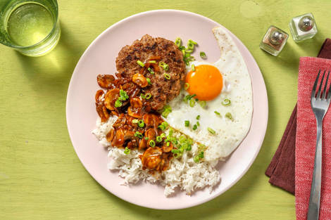 Steak haché à la hawaïenne