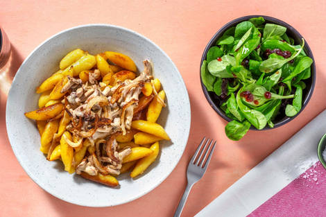 Schupfnudeln mit Pfifferlingrahm