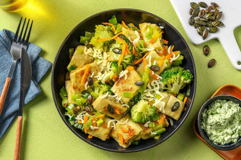 Blitzschnelle Veggie-Maultaschen-Pfanne