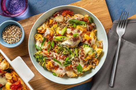 Gratinierter Tortellini-Auflauf