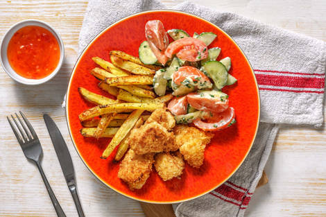 Zelfgemaakte kipnuggets