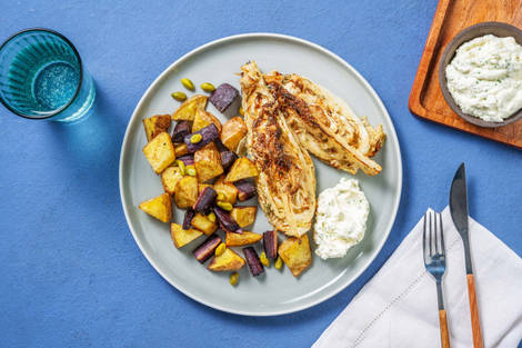 Gebackene Kohlwedges in Honig-Sesam Marinade