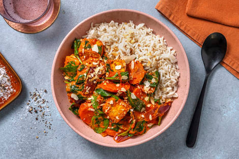 Tofu im Butter Chicken Style mit Spinat