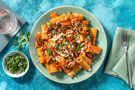 Rigatoni alla Norma! Sizilianische Pasta