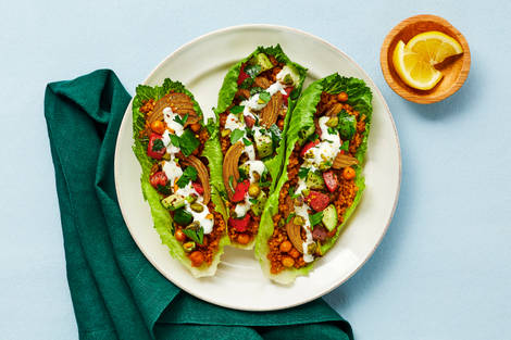 Shawarma Shrimp Lettuce Wraps