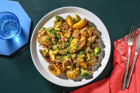 Grenailles au bœuf haché épicé & pesto rouge