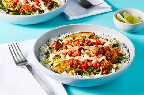 Saucy Beef Burrito Bowls