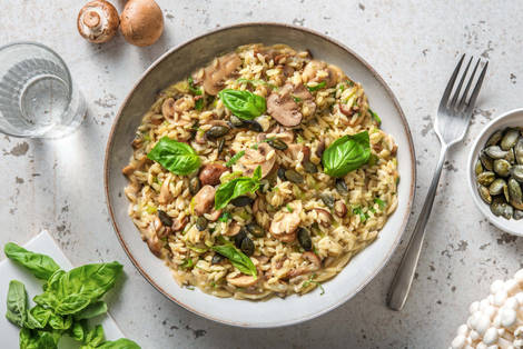 Risotto d'orzo aux champignons