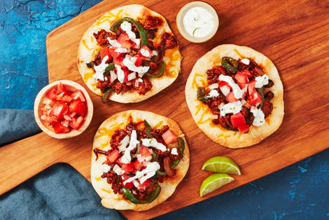 Tostadas Supremo with Beef