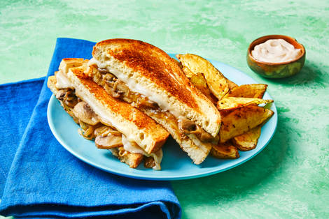 Mushroom, Swiss & Bacon Panini