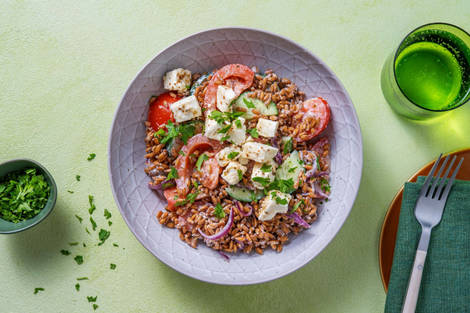 Dinkel-Bowl Griechischer Art