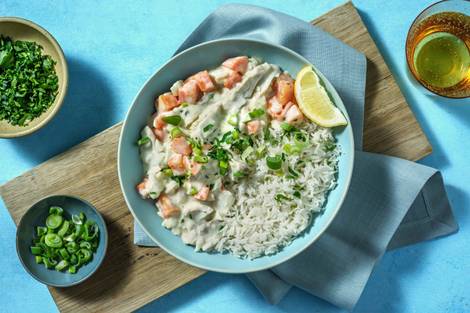 Cremiges Seelachs-Frikassee mit Karotten